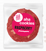 Cookie malina. Ružová cukráreň Nitra - Aha cookies